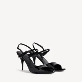 Damen-Sandale „Avenue Bow“ in Schwarz/Silber