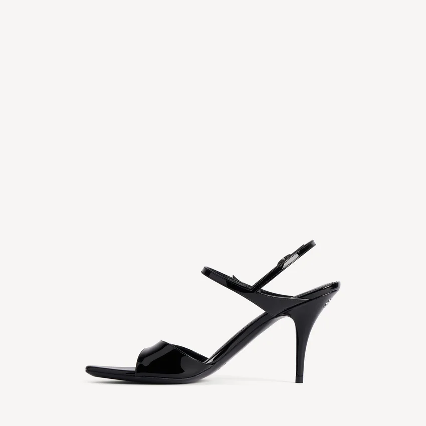 Damen-Sandale „Avenue Bow“ in Schwarz/Silber Damen-Sandale „Avenue Bow“ in Schwarz/Silber
