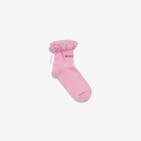 Damen-Schleifensocken in Rosa/Rot Damen-Schleifensocken in Rosa/Rot