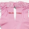 Damen-Schleifensocken in Rosa/Rot