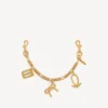 Damen-Schlüsselanhänger mit Anhängern in Gold Damen-Schlüsselanhänger mit Anhängern in Gold
