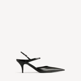 Damen-Slingback „Avenue Bow“ in Schwarz/Silber