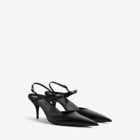 Damen-Slingback „Avenue Bow“ in Schwarz/Silber