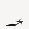 Damen-Slingback „Avenue Bow“ in Schwarz/Silber