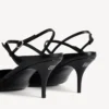 Damen-Slingback „Avenue Bow“ in Schwarz/Silber