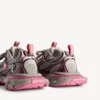 Damen-Sneaker 3XL mit Farbverlauf und Anhängern in Grau/Rosa Damen-Sneaker 3XL mit Farbverlauf und Anhängern in Grau/Rosa