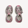 Damen-Sneaker 3XL mit Farbverlauf und Anhängern in Grau/Rosa Damen-Sneaker 3XL mit Farbverlauf und Anhängern in Grau/Rosa