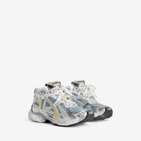 Damen-Sneaker für den Laufsport in Blau/Gelb/Weiß