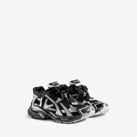 Herren-Sneaker in Schwarz/Silber