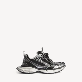 Damen-Sneaker in 3XL in Schwarz/Silber
