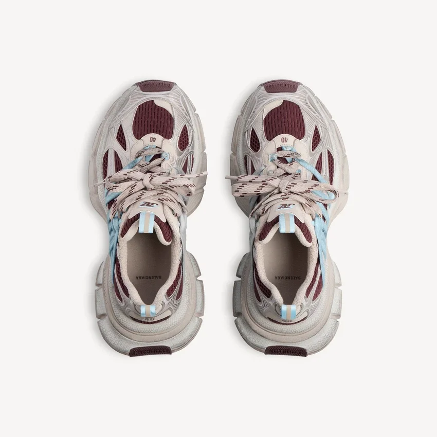 Damen-Sneaker „Interlace“ in 3XL in Braun/Beige/Blau Damen-Sneaker „Interlace“ in 3XL in Braun/Beige/Blau