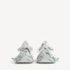 Damen-Sneaker mit Schnürung in 3XL in Taupe/Weiß/Hellblau Damen-Sneaker mit Schnürung in 3XL in Taupe/Weiß/Hellblau