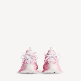 Damen-Sneaker mit „Track“-Stencil-Logo in Rosa/Weiß