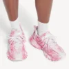 Damen-Sneaker mit „Track“-Stencil-Logo in Rosa/Weiß Damen-Sneaker mit „Track“-Stencil-Logo in Rosa/Weiß