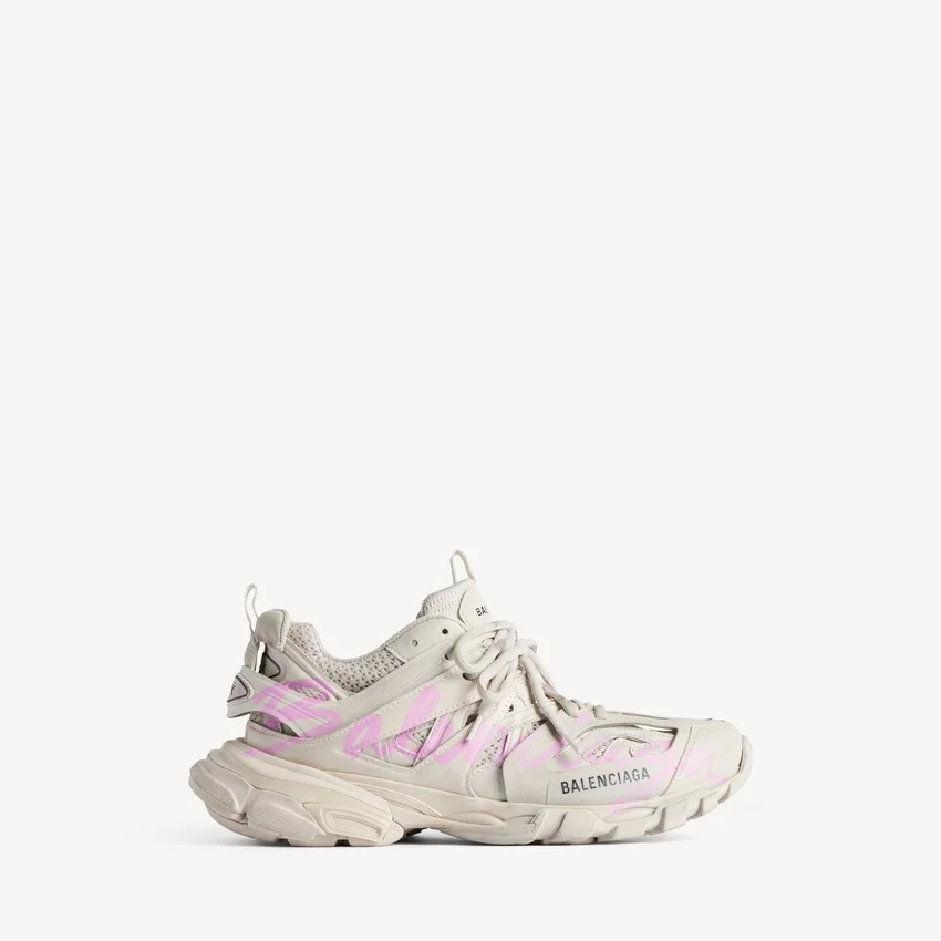 Damen-Sneaker „Track Signature“ in Beige/Rosa Damen-Sneaker „Track Signature“ in Beige/Rosa