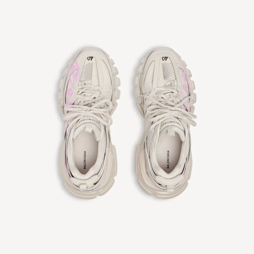 Damen-Sneaker „Track Signature“ in Beige/Rosa Damen-Sneaker „Track Signature“ in Beige/Rosa