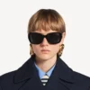 Damen-Sonnenbrille „Cosmo Square AF“ in Schwarz Damen-Sonnenbrille „Cosmo Square AF“ in Schwarz