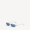 Damen-Sonnenbrille „Gossip Rectangle M“ in Dark Ruthenium/Blau Damen-Sonnenbrille „Gossip Rectangle M“ in Dark Ruthenium/Blau