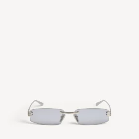 Damen-Sonnenbrille „Gossip Rectangle M“ in Silber