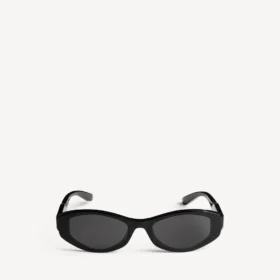 Damen-Sonnenbrille „Nova“ in ovaler Form, schwarz