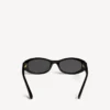 Damen-Sonnenbrille „Nova“ in ovaler Form, schwarz