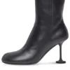 Damen-Stiefel 90 mm „Schwarzes Leder“ 701937WBCR01000