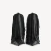 Damen-Stiefeletten „Avenue“ mit Fransen in Schwarz Damen-Stiefeletten „Avenue“ mit Fransen in Schwarz