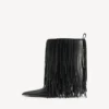 Damen-Stiefeletten „Avenue“ mit Fransen in Schwarz Damen-Stiefeletten „Avenue“ mit Fransen in Schwarz