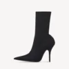 Damen-Stiefeletten „Knife“ in Schwarz
