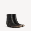 Damen-Stiefeletten „Memphis“ in Schwarz/Beige Damen-Stiefeletten „Memphis“ in Schwarz/Beige
