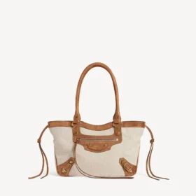 Damen-Strandtasche „Le City“ klein in Beige/Camel