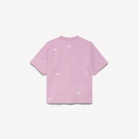 Damen-T-Shirt „520 Stickers“ in mittlerer Passform in Altrosa/Weiß