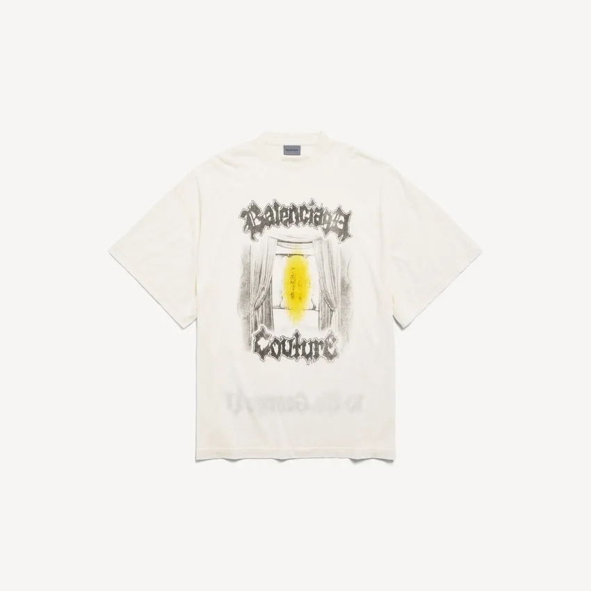 Damen-T-Shirt „Salon de Couture“ in Creme Damen-T-Shirt „Salon de Couture“ in Creme