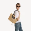 Damen-Tasche „Le City Basket Medium“ in Natur/Schwarz