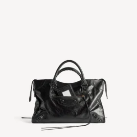 Damen-Tasche „Le City“ in Schwarz, mittelgroß