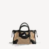 Damen-Tasche „Le City“ klein in Natur/Schwarz Damen-Tasche „Le City“ klein in Natur/Schwarz