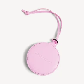 Damen-Tasche „Le City“ mit rundem Spiegel-Anhänger in sprudelndem Rosa
