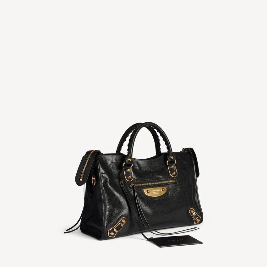 Damen-Tasche „Le City Uptown“ in Schwarz, mittelgroß Damen-Tasche „Le City Uptown“ in Schwarz, mittelgroß