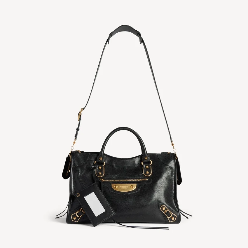 Damen-Tasche „Le City Uptown“ in Schwarz, mittelgroß Damen-Tasche „Le City Uptown“ in Schwarz, mittelgroß
