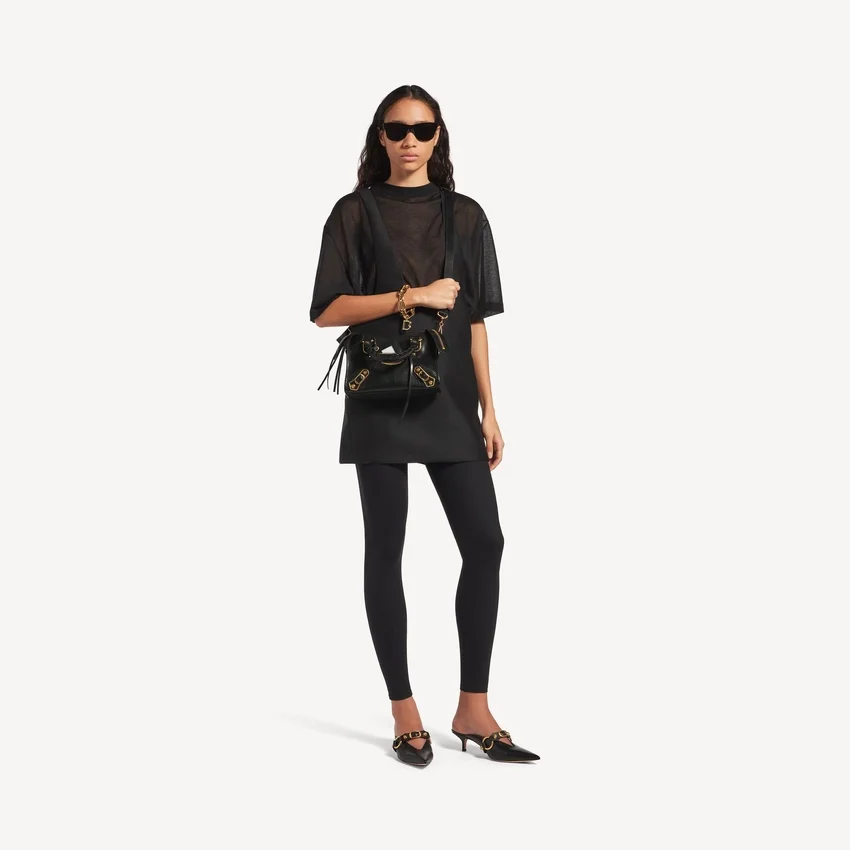 Damen-Tasche „Le City Uptown“ Mini in Schwarz Damen-Tasche „Le City Uptown“ Mini in Schwarz