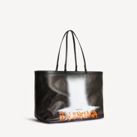 Damen-Tasche „Select“, groß, in Schwarz/Orange