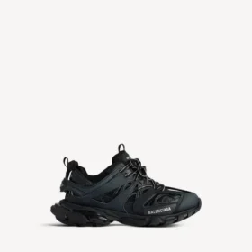 Damen-Track-Sneaker in Schwarz
