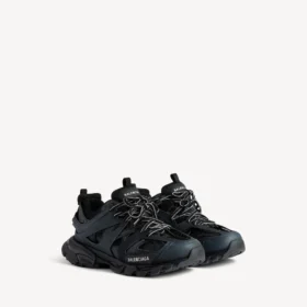 Damen-Track-Sneaker in Schwarz