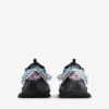 Damen-Track-Sneaker mit Schnürung in Schwarz/Rosa/Blau/Beige Damen-Track-Sneaker mit Schnürung in Schwarz/Rosa/Blau/Beige