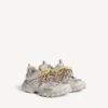 Damen-Track-Sneaker mit Schnürung in Taupe/Gelb/Lila/Braun/Schwarz Damen-Track-Sneaker mit Schnürung in Taupe/Gelb/Lila/Braun/Schwarz