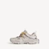 Damen-Track-Sneaker mit Schnürung in Taupe/Gelb/Lila/Braun/Schwarz Damen-Track-Sneaker mit Schnürung in Taupe/Gelb/Lila/Braun/Schwarz