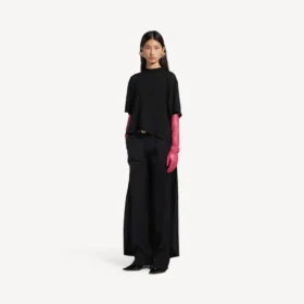 Damen-Trainings-T-Shirt in Schwarz