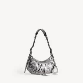 Damen-Umhängetasche „Le Cagole“, klein, in Silber