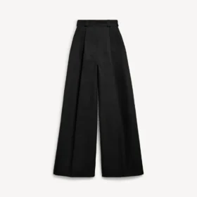 Damenhose mit hoher Taille in Schwarz
