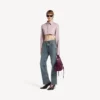 Damenjeans in Regular-Fit in Dirty-Vintage-Blau